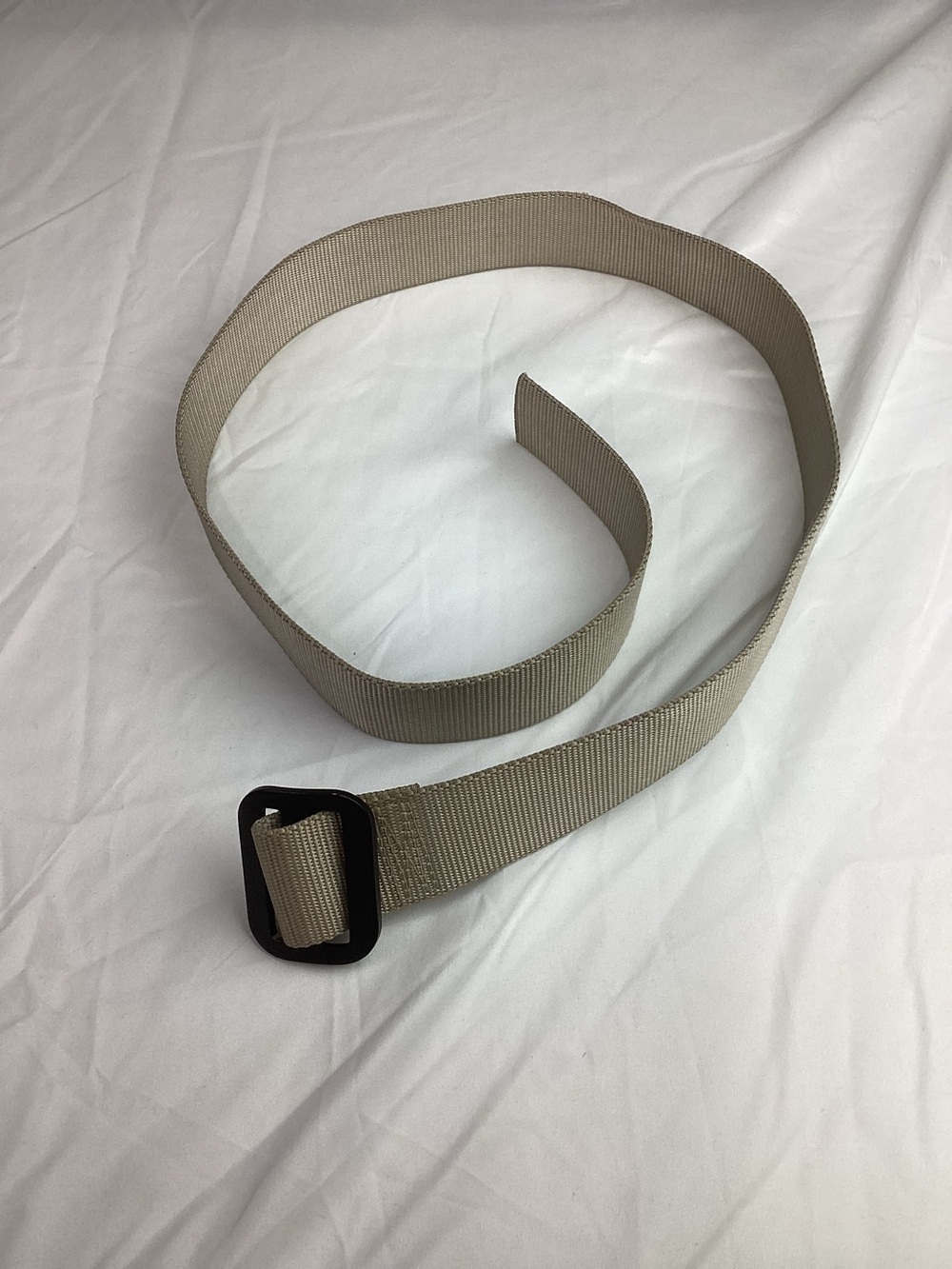 Men's Casual Webbing Belt in Beige